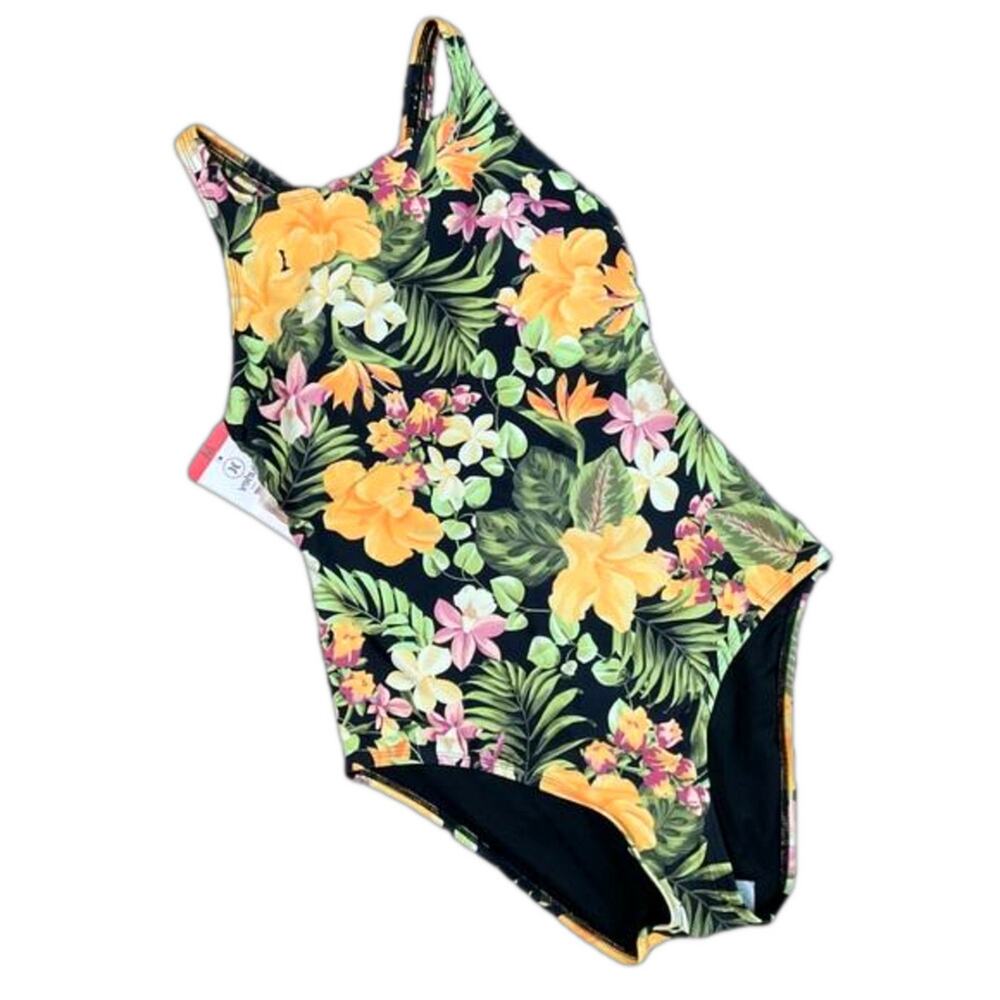 Hurley Ladies Swimsuit Floral Tropical Size Medium NWT